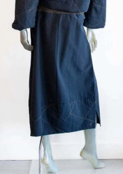 LuukaaMidi Skirt With Knit Waistline - Black -Drape Hut Sales Store Luukaa Black Midi Skirt with Knit Waistline 20231005070720 2