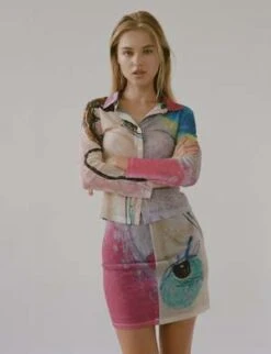 Rationallerationalle MATCH SKIRT IN SIDE BY SIDE PRINT -Drape Hut Sales Store MATCH SKIRT IN SIDE BY SIDE PRINT 20230327231544