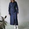 Maison MargielaDENIM MIDI DRESS - INDIGO -Drape Hut Sales Store MM6 DENIM MIDI DRESS IN INDIGO 20231019050510