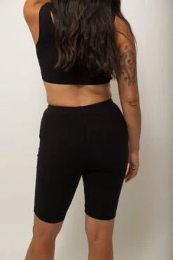 Angie BauerMaddy Shorts - Black -Drape Hut Sales Store Maddy Shorts Black 20210915131329 2