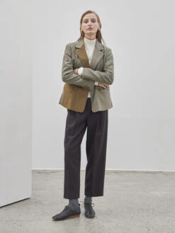 Maison De InesTwill Wool Slacks - Deep Brown -Drape Hut Sales Store Maison De Ines Twill Wool Slacks Deep Brown 20231013165057