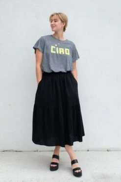 Clare V.Manon Skirt - Rattan Eyelet