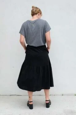 Clare V.Manon Skirt - Rattan Eyelet -Drape Hut Sales Store Manon Skirt Rattan Eyelet 20230614002830