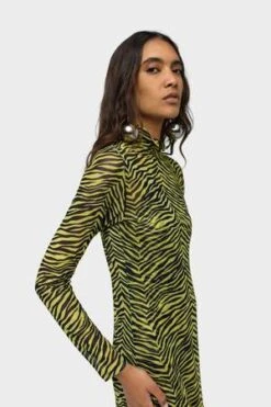 Simon MillerMesh Zesty Dress - Zebra Stripe -Drape Hut Sales Store Mesh Zesty Dress in Zebra Stripe 20230926232512 2