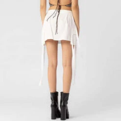 Misc EtcCargo Strap Mini Skirt - White -Drape Hut Sales Store Misc Etc Cargo Strap Mini Skirt White 20231004084214 1