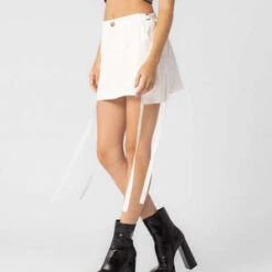 Misc EtcCargo Strap Mini Skirt - White -Drape Hut Sales Store Misc Etc Cargo Strap Mini Skirt White 20231004084215