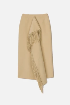 NanushkaLiza Draped Skirt - Creme