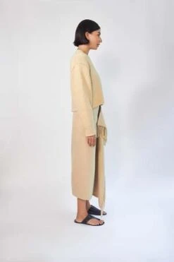 NanushkaLiza Draped Skirt - Creme -Drape Hut Sales Store Nanushka Liza draped skirt creme 20220915183219