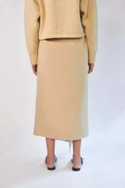 NanushkaLiza Draped Skirt - Creme -Drape Hut Sales Store Nanushka Liza draped skirt creme 20220915183220 1