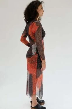 Nin StudioSwirl Dress - Print -Drape Hut Sales Store Nin Studio Swirl Dress 20231011002045