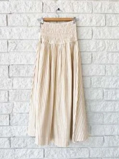 Apiece ApartORA SMOCK MAXI Skirt - SUN STRIPE -Drape Hut Sales Store ORA SMOCK MAXI 20230710202414 1