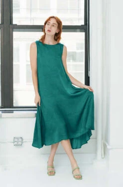 RUJUTA SHETHOctober Flare Dress - North Sea Bespatter Print