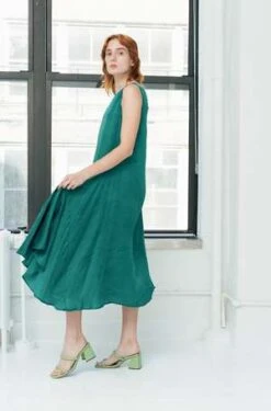 RUJUTA SHETHOctober Flare Dress - North Sea Bespatter Print -Drape Hut Sales Store October Flare Dress North Sea Bespatter Print 20230315205933 1