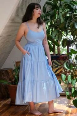 XirenaOwynn Dress - Vista Blue -Drape Hut Sales Store Owynn Dress in Vista Blue by Xirena 20220609052458 1