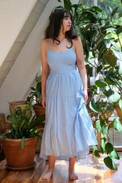 XirenaOwynn Dress - Vista Blue -Drape Hut Sales Store Owynn Dress in Vista Blue by Xirena 20220609052458 3