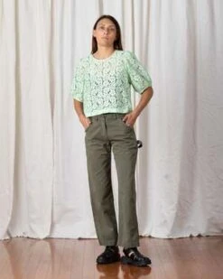 Ali GoldenPAINTER PANT - FADED OLIVE -Drape Hut Sales Store PAINTER PANT FADED OLIVE 20230329201045 3