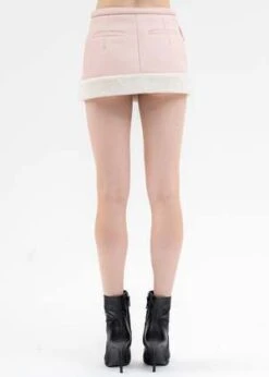 Feng Chen WangPINK QUILT PHOENIX MINI SKIRT - Pink -Drape Hut Sales Store PINK QUILT PHOENIX MINI SKIRT 20230825113234 1