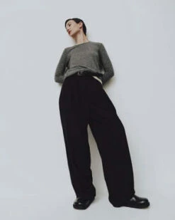 Mijeong ParkPleat Front Wide Leg Pants -Drape Hut Sales Store PLEAT FRONT WIDE LEG PANTS 20230908090646 1
