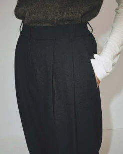 Mijeong ParkPleat Front Wide Leg Pants -Drape Hut Sales Store PLEAT FRONT WIDE LEG PANTS 20230908090646 2