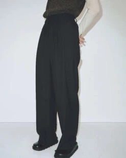 Mijeong ParkPleat Front Wide Leg Pants -Drape Hut Sales Store PLEAT FRONT WIDE LEG PANTS 20230908090646