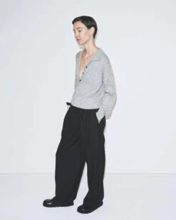 Mijeong ParkPleat Front Wide Leg Pants -Drape Hut Sales Store PLEAT FRONT WIDE LEG PANTS 20230908090647 4