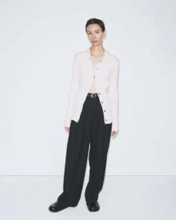 Mijeong ParkPleat Front Wide Leg Pants -Drape Hut Sales Store PLEAT FRONT WIDE LEG PANTS 20230908090648