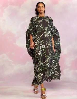 CYNTHIA ROWLEYParos Kaftan Dress - BLKMT 3 CYNTHIA ROWLEYParos Kaftan Dress - BLKMT