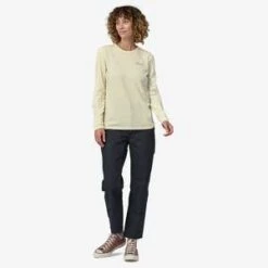 PatagoniaLong-Sleeved How To Slide Responsibili-Tee - Birch White -Drape Hut Sales Store Patagonia Women s Long Sleeved How to Slide Responsibili Tee Birch White 20230928220228 1