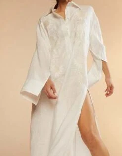 CYNTHIA ROWLEYPiana Embroidered Dress - White -Drape Hut Sales Store Piana Embroidered Dress 20230729225424 2