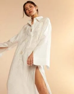 CYNTHIA ROWLEYPiana Embroidered Dress - White -Drape Hut Sales Store Piana Embroidered Dress 20230729225424 3