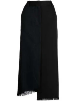 RohePinstripe Skirt - Navy