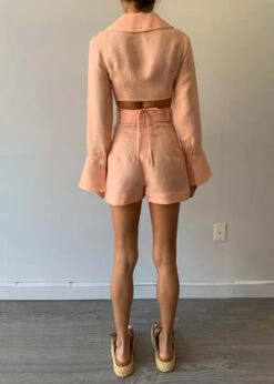 Matthew BruchPleated Short - Peach -Drape Hut Sales Store Pleated Short 20230327224553