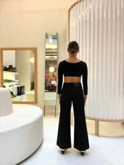 Proenza SchoulerCotton Twill Culotte - Black -Drape Hut Sales Store Proenza Schouler Cotton Twill Culotte Black 20230211210638 1