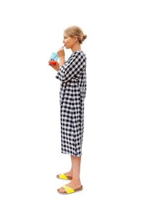 PunkwaspBeach Tunic Dress - Black/White Gingham 5 PunkwaspBeach Tunic Dress - Black/White Gingham - Image 3