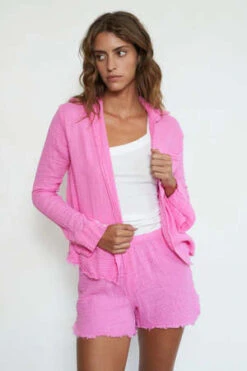 Q House Of BasicsDean Shorts - Pink -Drape Hut Sales Store Q House of Basics Dean Shorts Pink 20230504232200 1