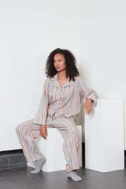 RUJUTA SHETHMargot Top - Brightside Stripe -Drape Hut Sales Store RUJUTA SHETH Margot Top Brightside Stripe 20231021104443 1