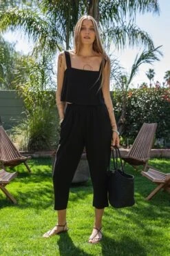 Rachel PallyLinen Jules Pant - Black
