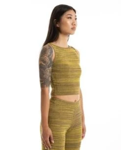 ThrillsReaction Knit Tank - Yellow -Drape Hut Sales Store Reaction Knit Tank 20231026020254 1