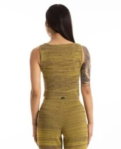 ThrillsReaction Knit Tank - Yellow -Drape Hut Sales Store Reaction Knit Tank 20231026020254 2