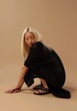 PhárlainResort Dress - Black -Drape Hut Sales Store Resort Dress Black 20231004175206