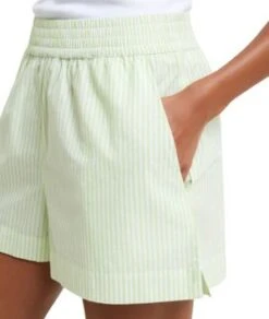 French ConnectionRhodes Poplin Stripe Pull On Short - Sharp Green/White -Drape Hut Sales Store Rhodes Poplin Stripe Pull On Short Sharp Green White 20230214182129 1