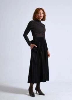 Rightful OwnerVelvet Magdala Skirt -Drape Hut Sales Store Rightful Owner Velvet Magdala Skirt 20230905160648 1