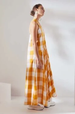 KowtowRiley Dress - Daisy Check -Drape Hut Sales Store Riley Dress 20231025010408 2