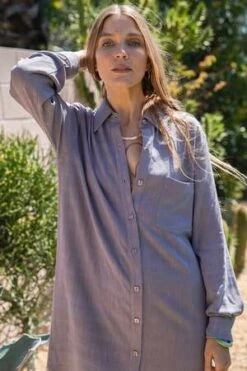 Rachel PallyRosie Dress - Fog -Drape Hut Sales Store Rosie Dress 20230622033635 1