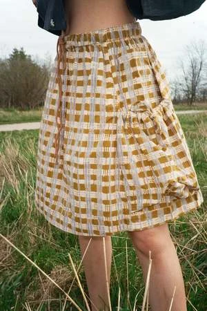 STORY Mfg.Salt Skirt - Shore Check Block 5 STORY Mfg.Salt Skirt - Shore Check Block - Image 4