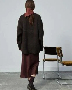 SoeurFever Skirt - Aubergine -Drape Hut Sales Store SOEUR Fever Skirt in Aubergine 20231004232944