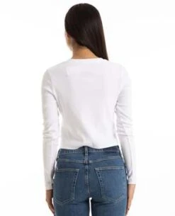 Amo DenimSassy Rib Henley - White -Drape Hut Sales Store Sassy Rib Henley White 20231024000007