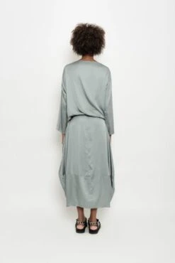 UMA | Raquel DavidowiczMergulho Satin Midi Skirt -Drape Hut Sales Store Satin Midi Skirt Mergulho 20210825213234 2