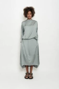 UMA | Raquel DavidowiczMergulho Satin Midi Skirt