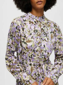 SelectedFemme Katrin Dress - Sandshell -Drape Hut Sales Store Selected Femme Katrin Dress in Sandshell 20230126130343 1